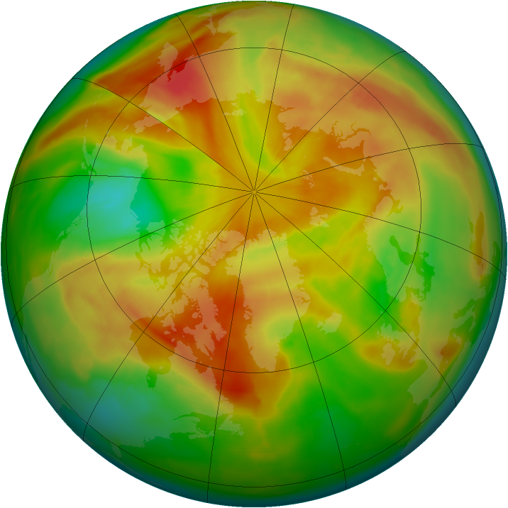 Arctic ozone map for 27 April 2009